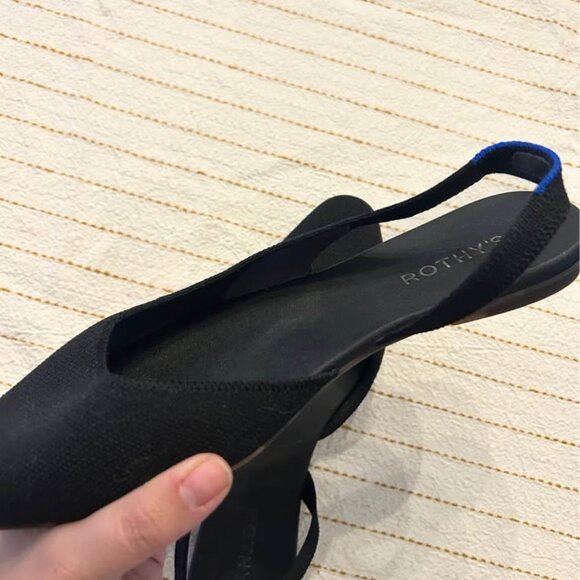 Rothy's sling backs black 9.5 - Picture 3 of 4
